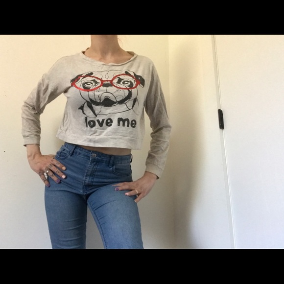 Forever 21 Pug Crop Top - Picture 3 of 7